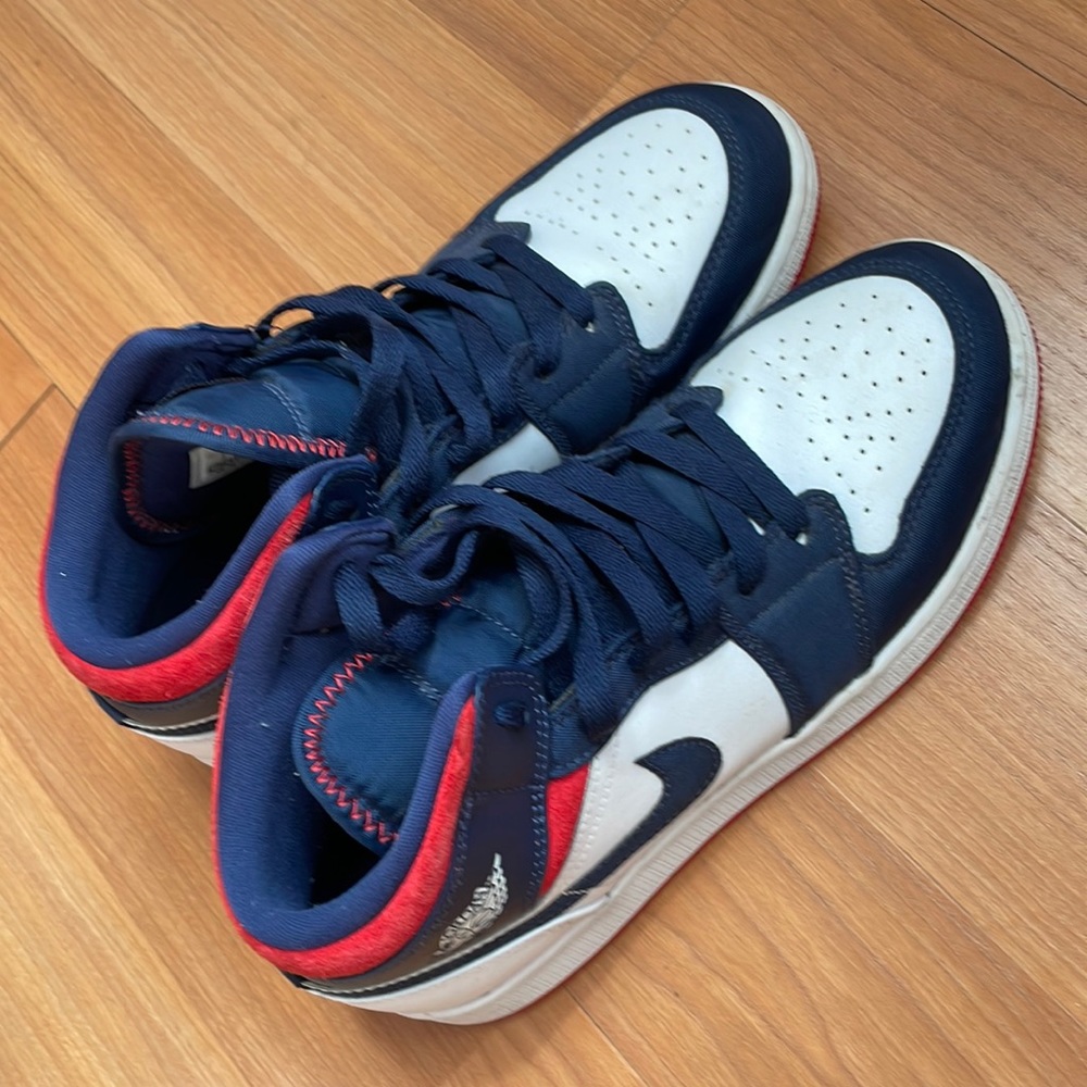 Jordan 1 High Top Red and Blue